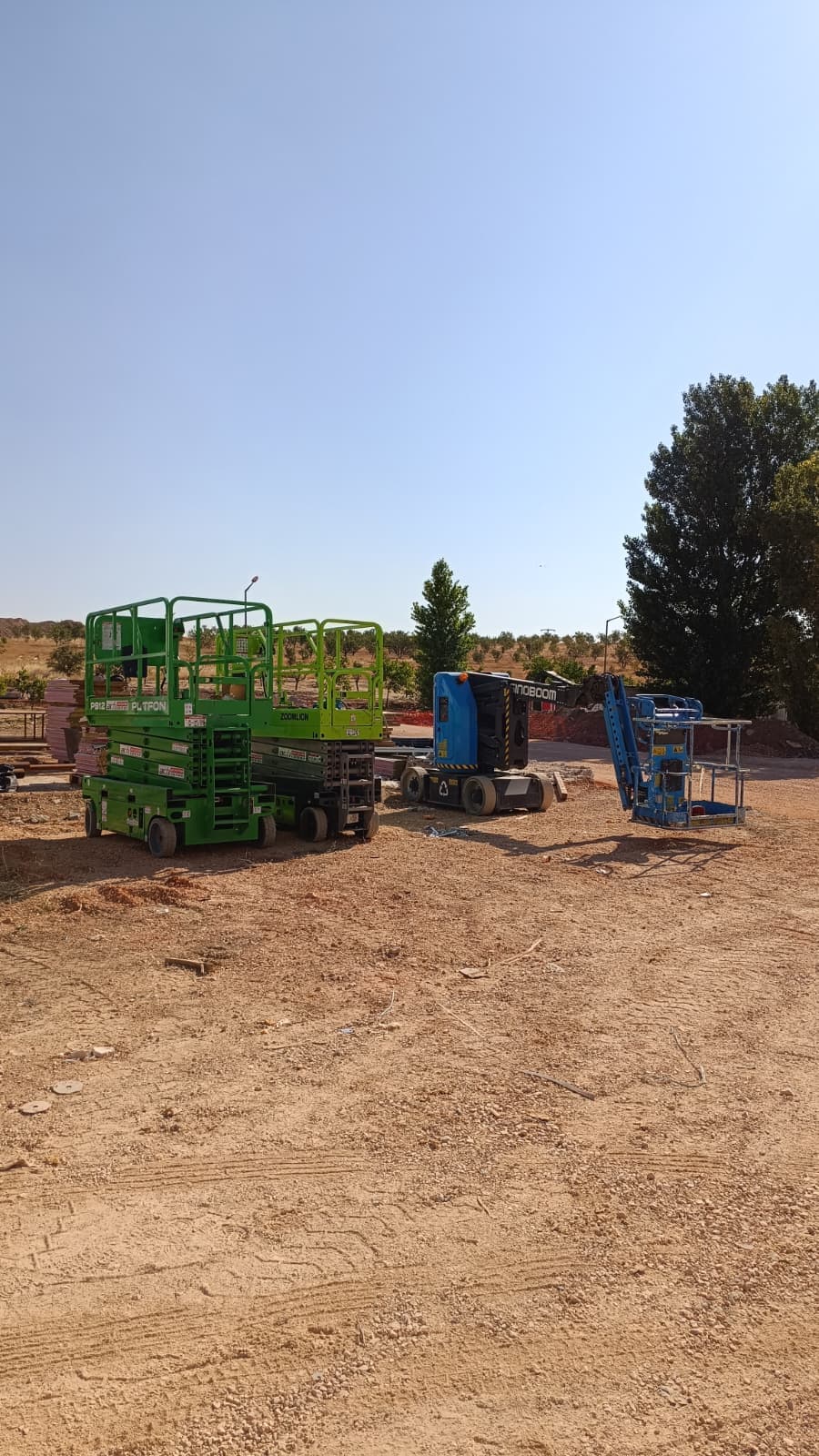 Tarım ve silo sahasında platform çalışması